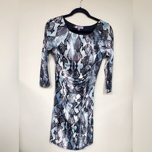 JENNIFER LOPEZ SEXY ANIMAL PRINT DRESS SIZE XS